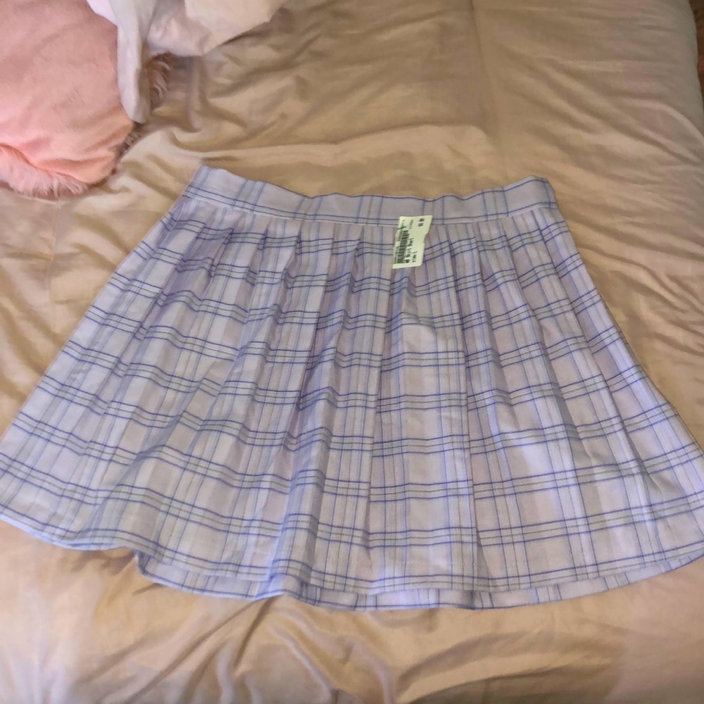 Lilac Plaid Skirt